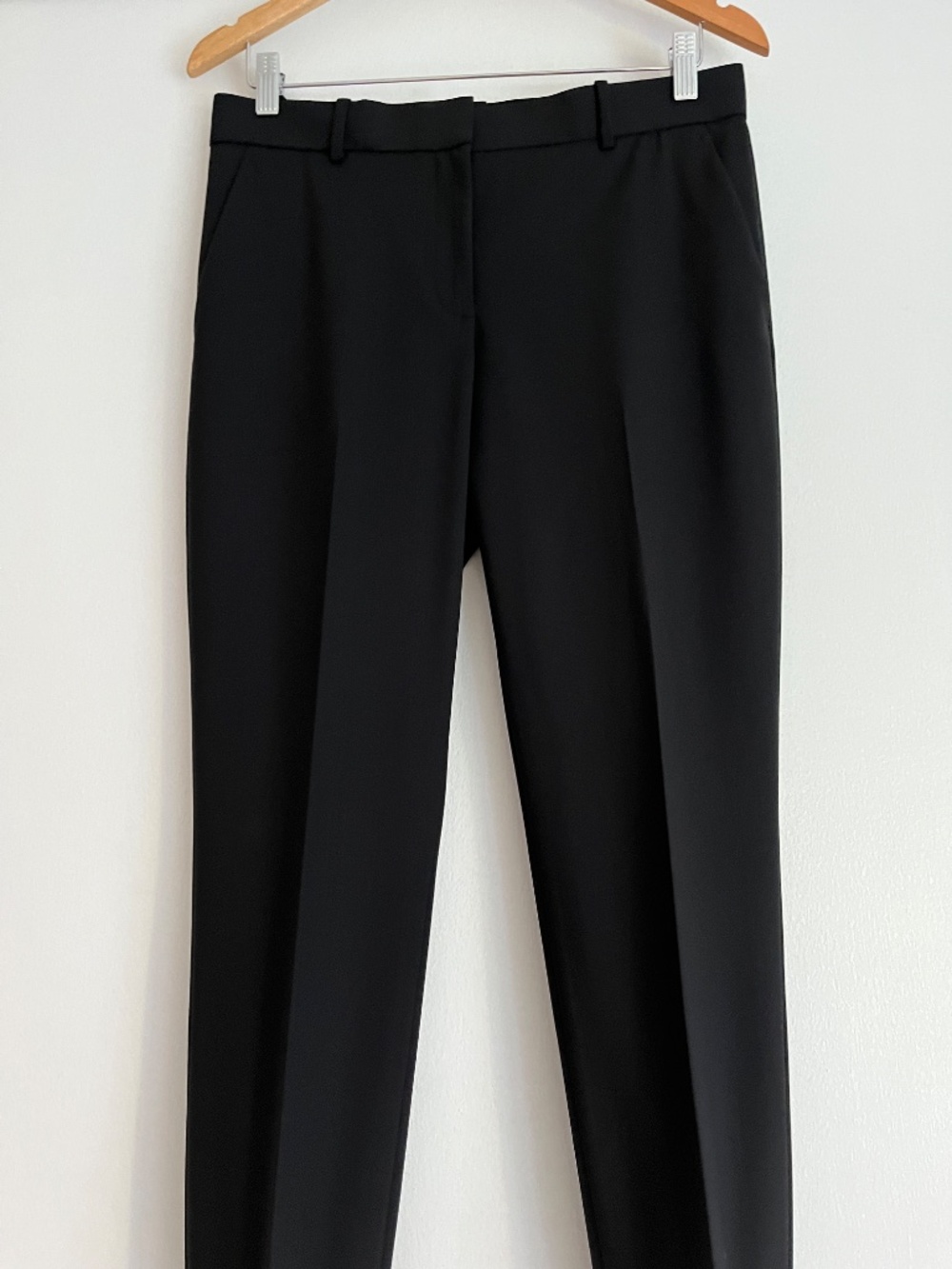 Theory Treeca cropped pant black wool size 4